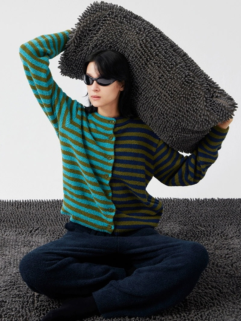 Navy Stripe Knit Pajama