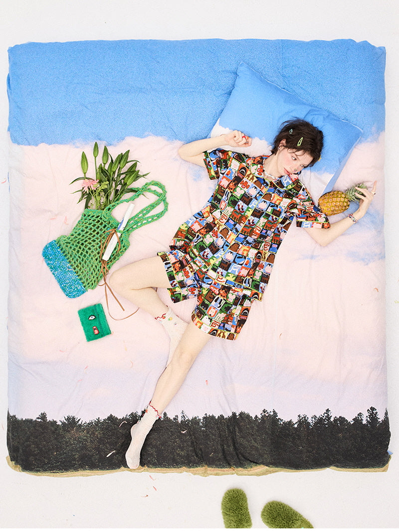 Color Block Character Pajama