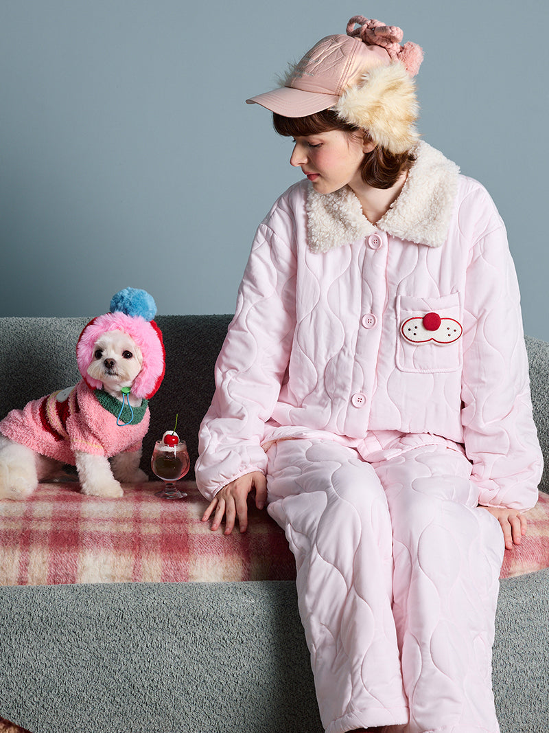 Strawberry Cloud Quilt Pajama