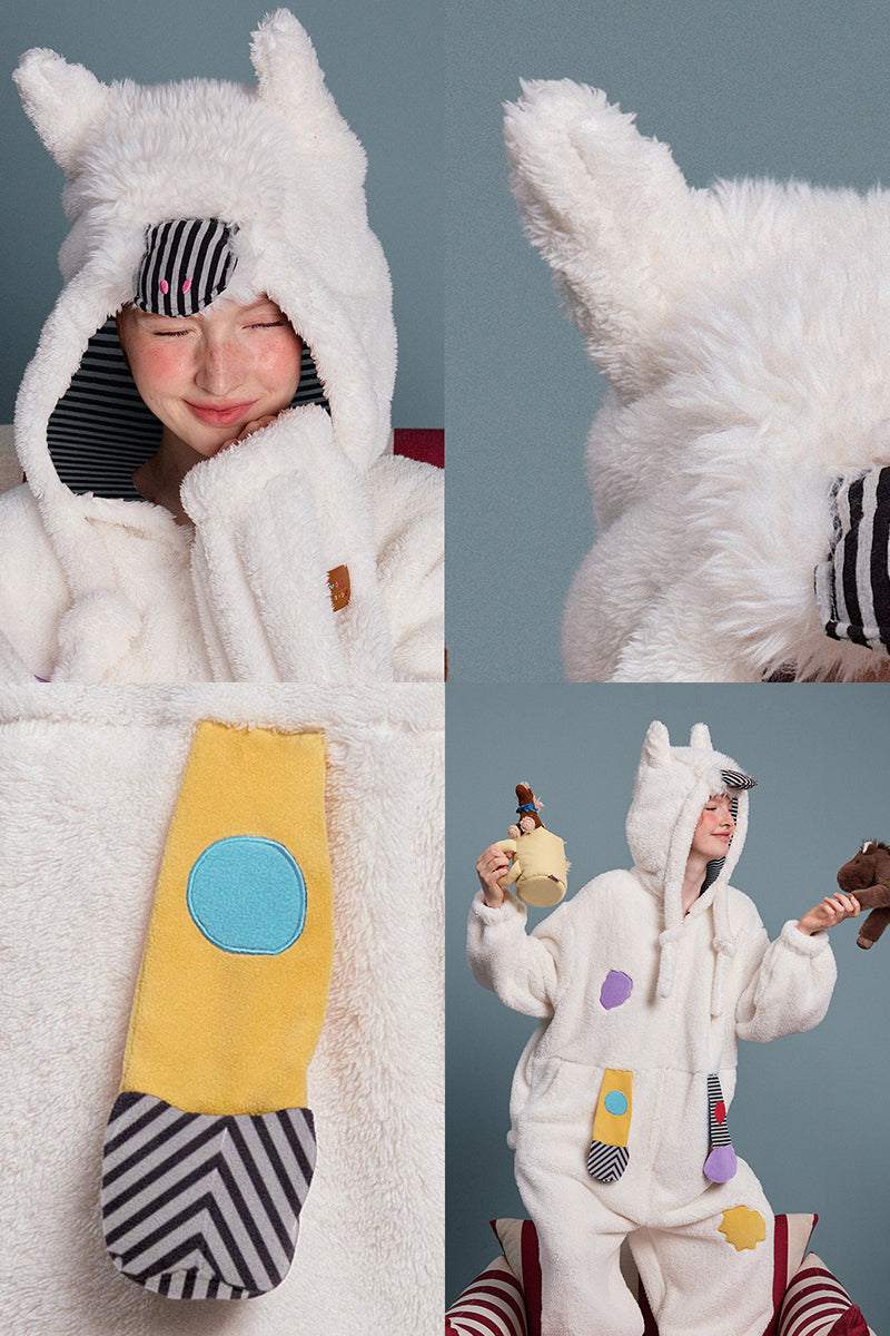 Playful Patch Fleece Pajama
