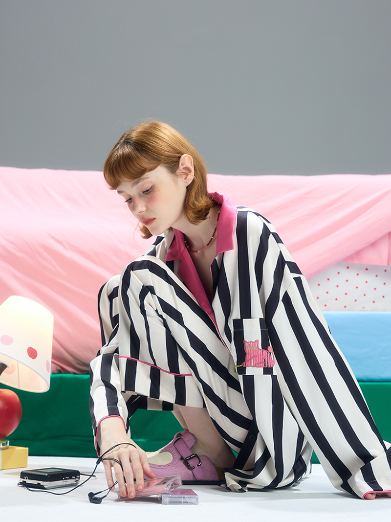 Bold Stripe Pop Pajama