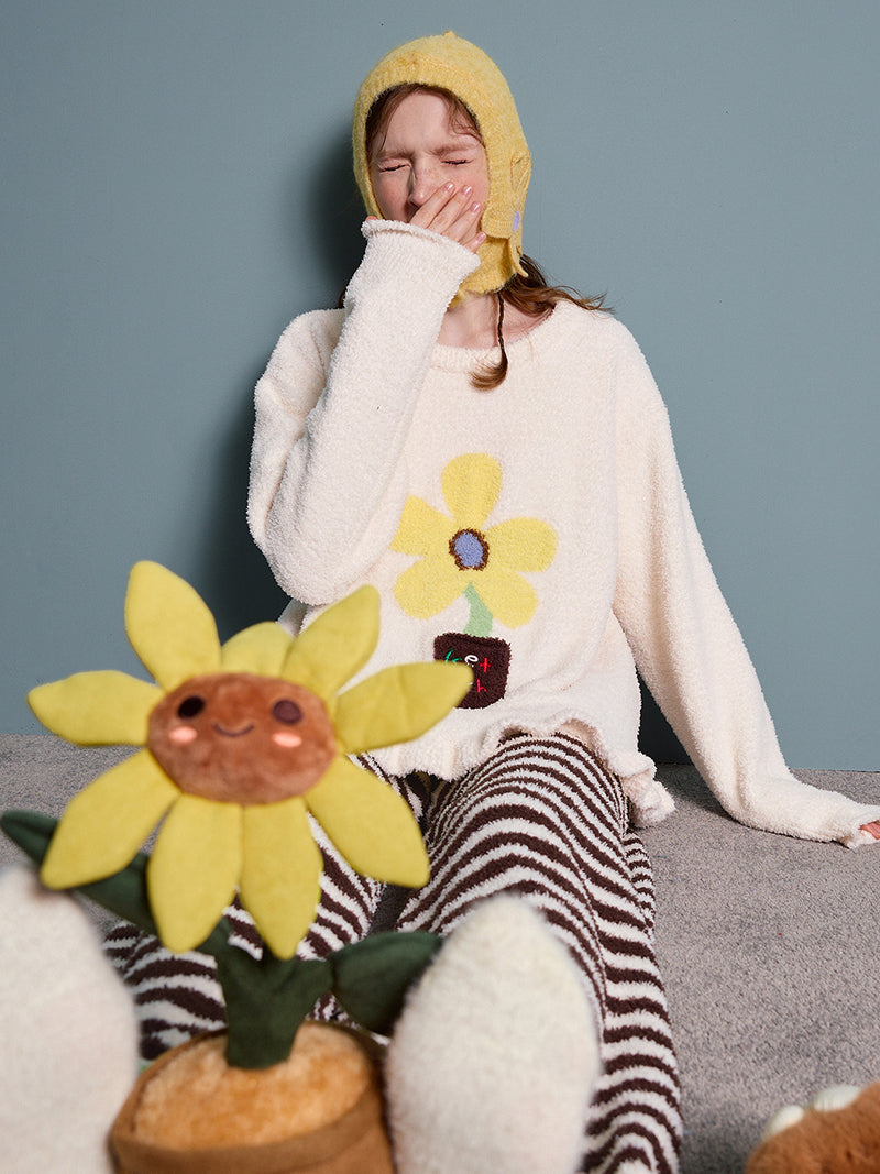 Bloom Stripe Cozy Pajama