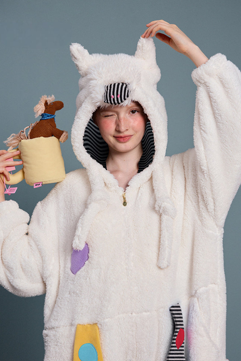 Playful Patch Fleece Pajama
