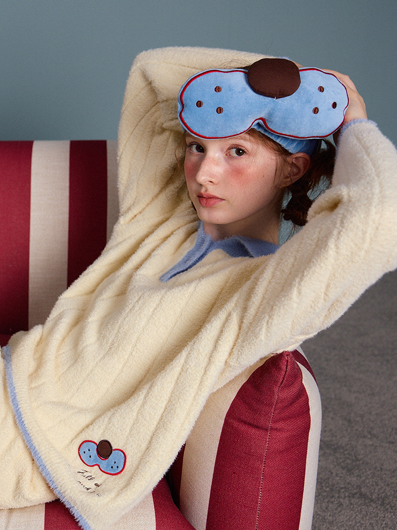 Blueberry Cream Fuzzy Pajama