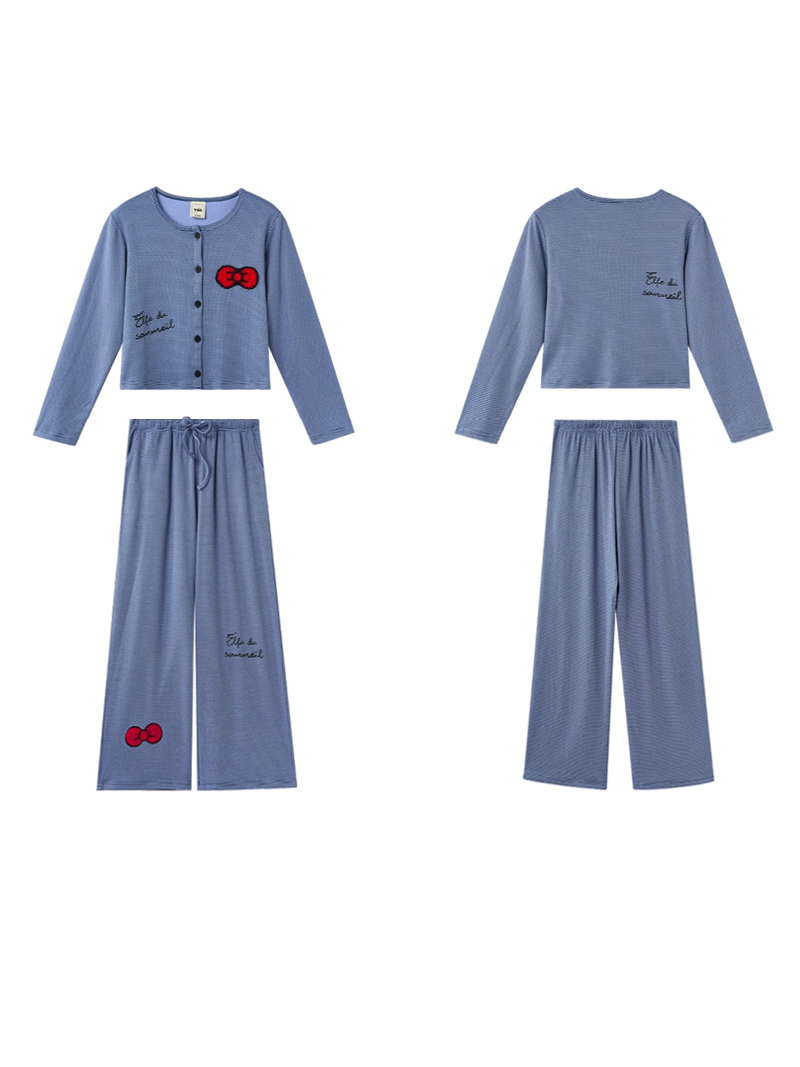 Blue Bow Charm Pajama