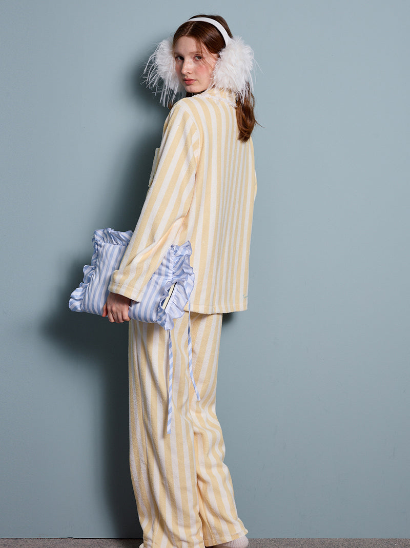 Lemon Cream Stripe Pajama