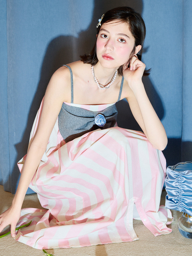 Sugarstripe Bloom Nightgown