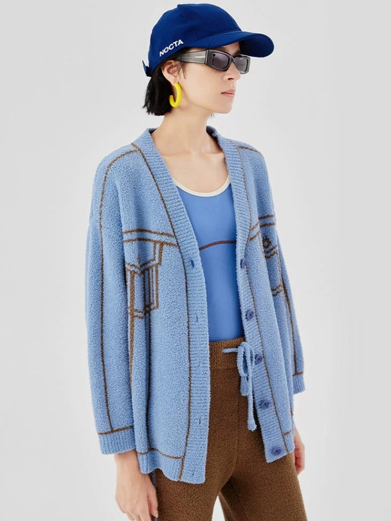 Light Blue Pocket Graphic Pajama