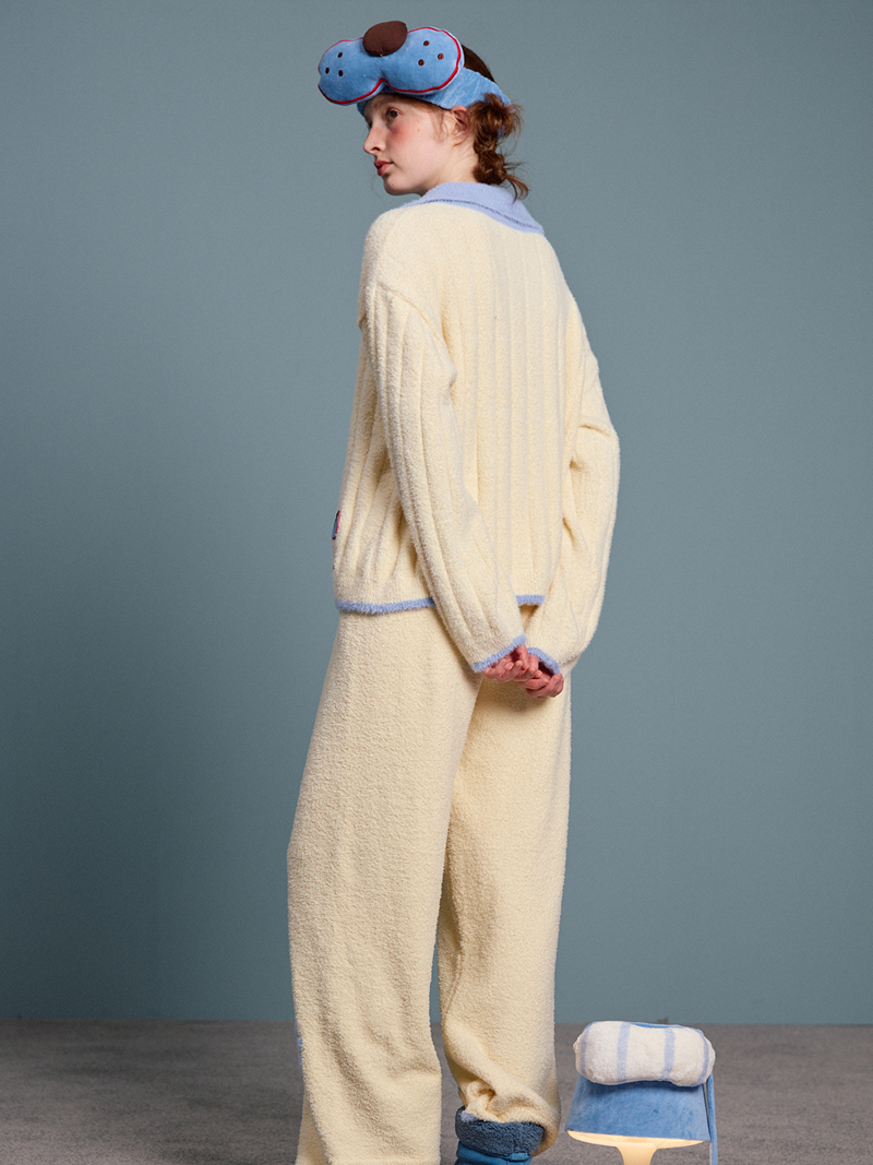 Blueberry Cream Fuzzy Pajama