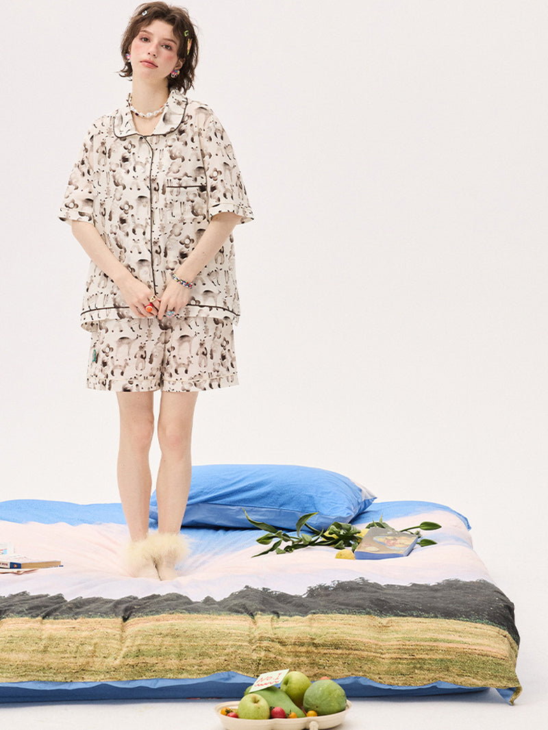 Beige Mushroom Pajama