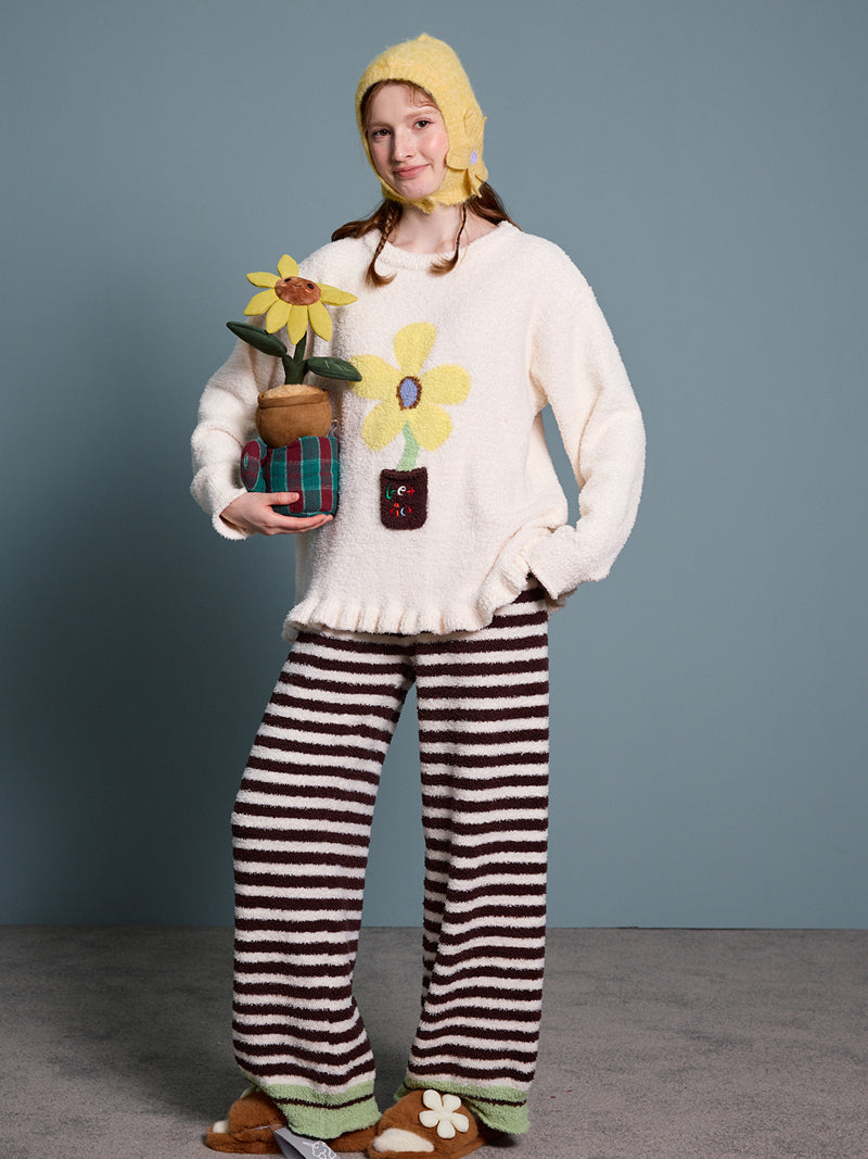Bloom Stripe Cozy Pajama