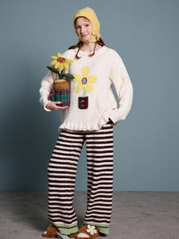Bloom Stripe Cozy Pajama