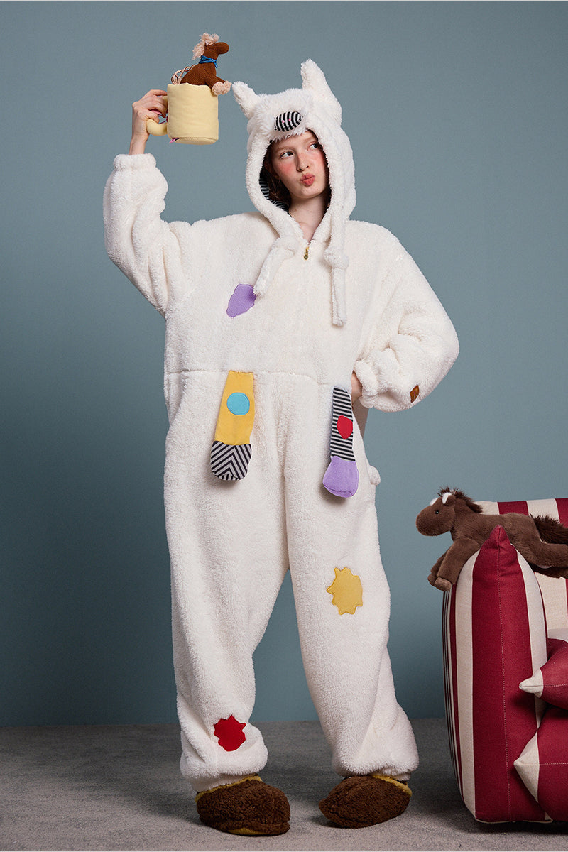 Playful Patch Fleece Pajama