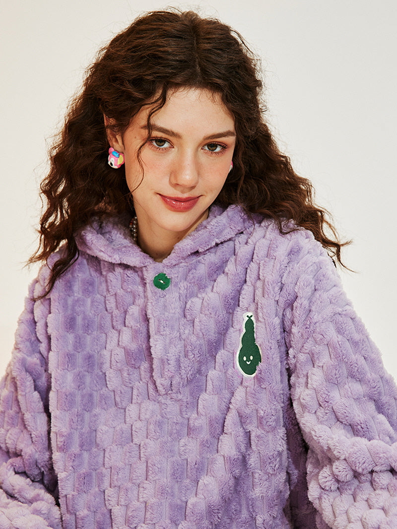Pupple Bubble Hooded Nightgown