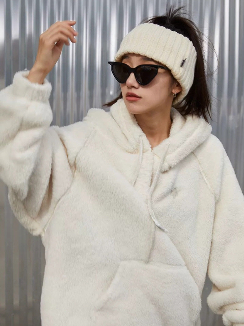 Creamy White Shearling Fleece Pajama