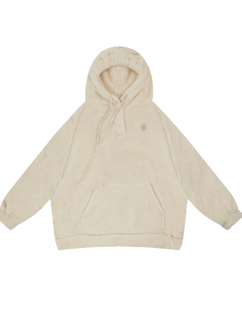 Creamy White Shearling Fleece Pajama