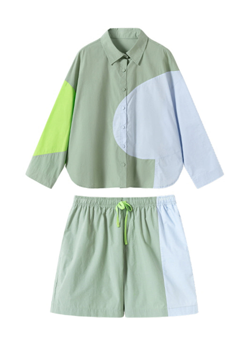 Green Crayon Block Pajama