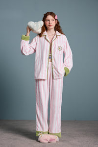 Daisy Mint Stripe Pajama