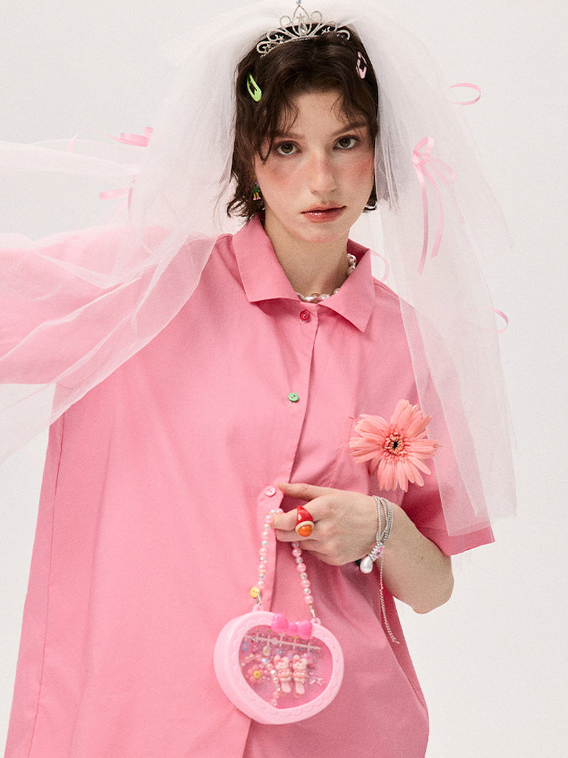 Pink Button Pop Pajama