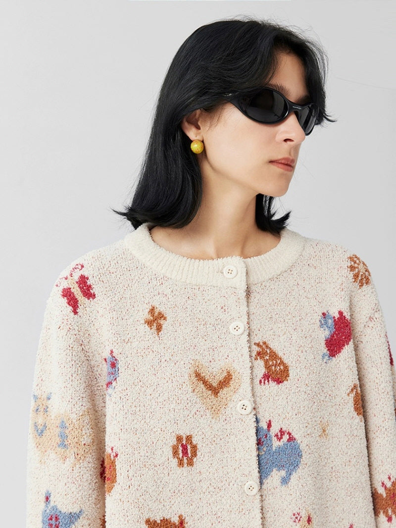 Brown Chestnut Animal Knit Pajama