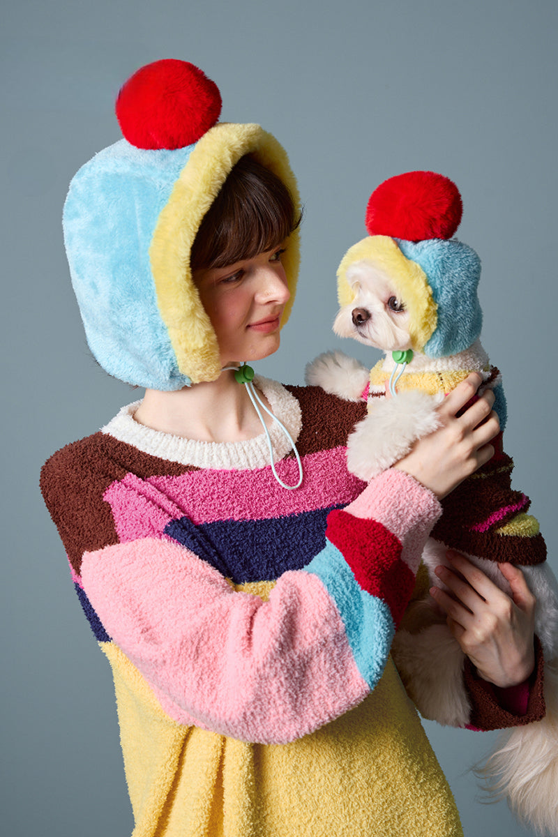 Rainbow Sundae Fuzzy Nightgown