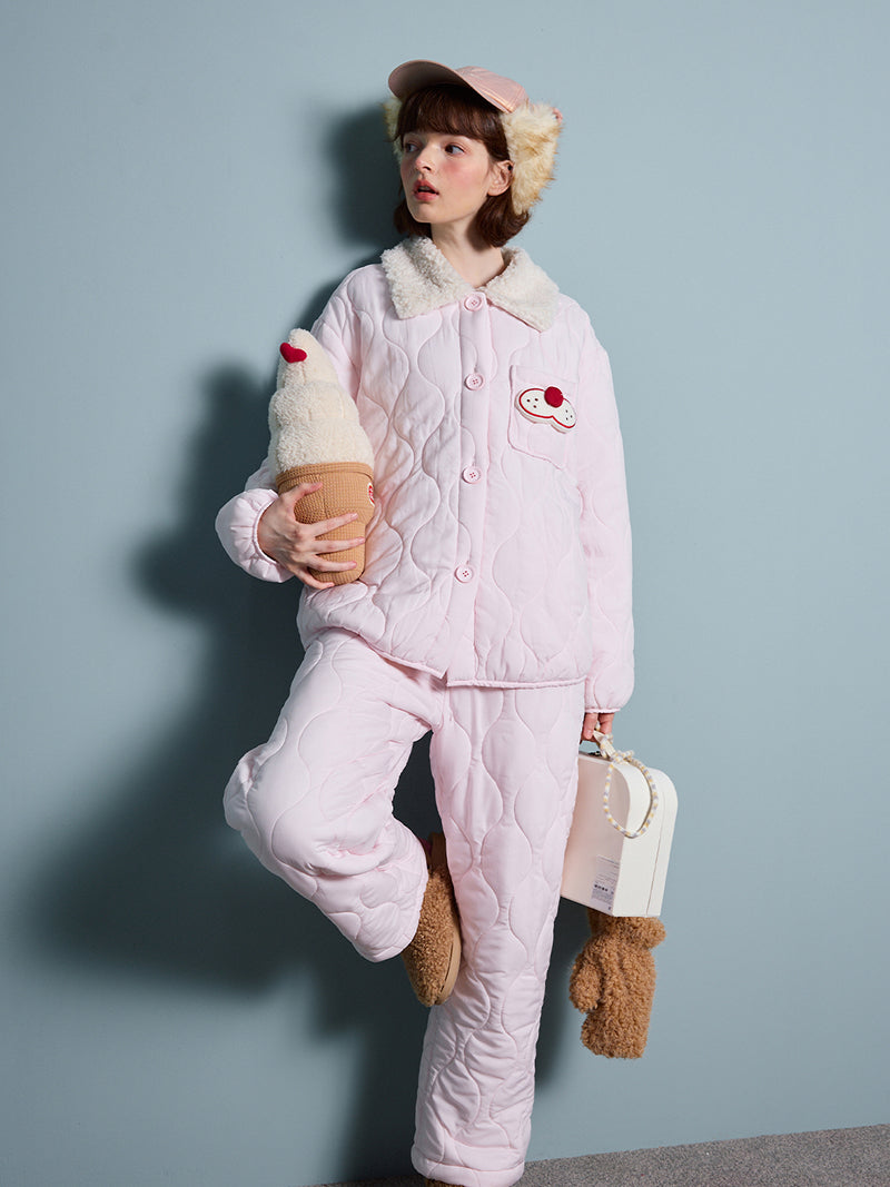 Strawberry Cloud Quilt Pajama