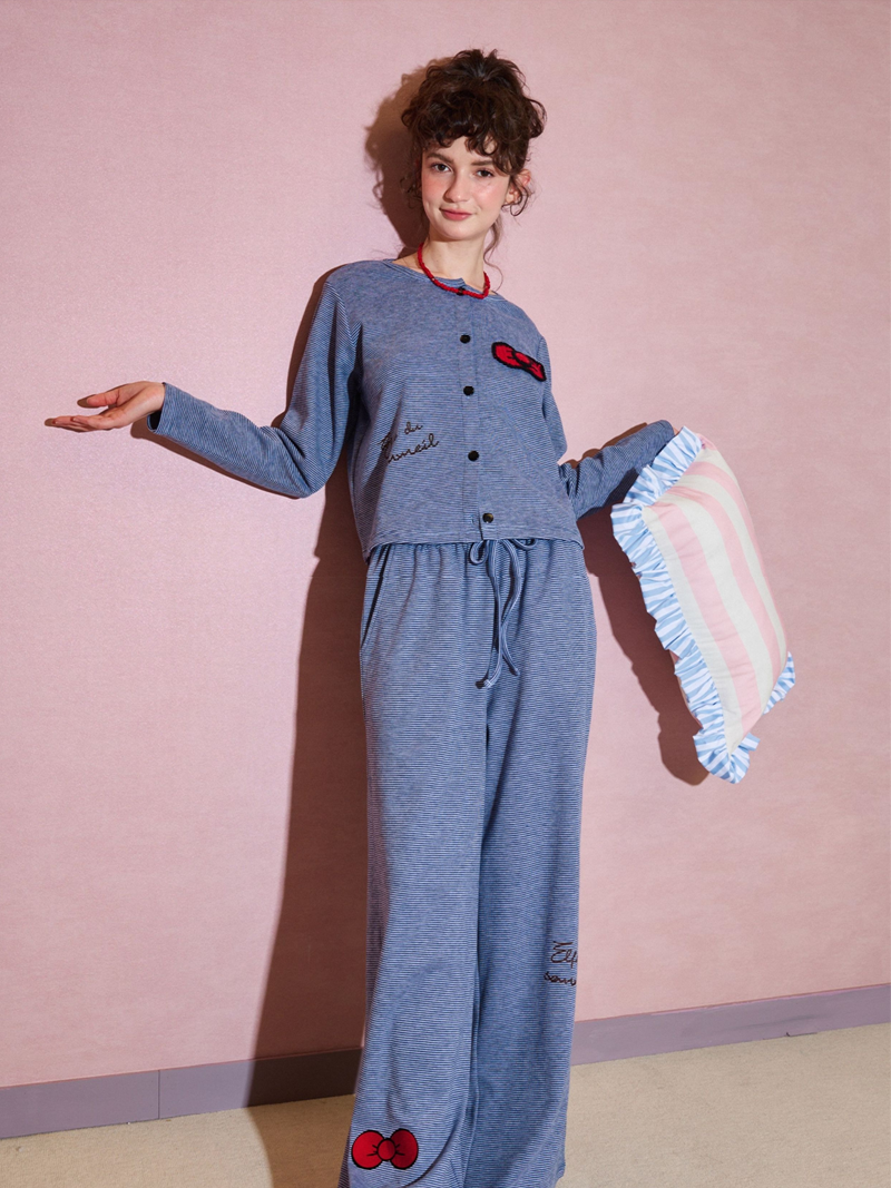 Blue Bow Charm Pajama