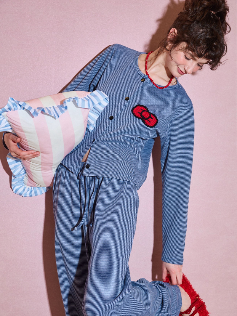 Blue Bow Charm Pajama