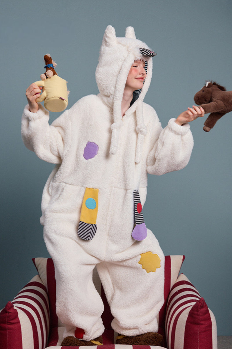 Playful Patch Fleece Pajama