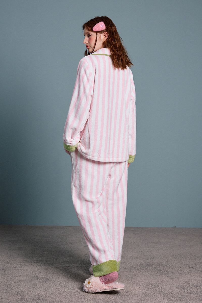 Daisy Mint Stripe Pajama