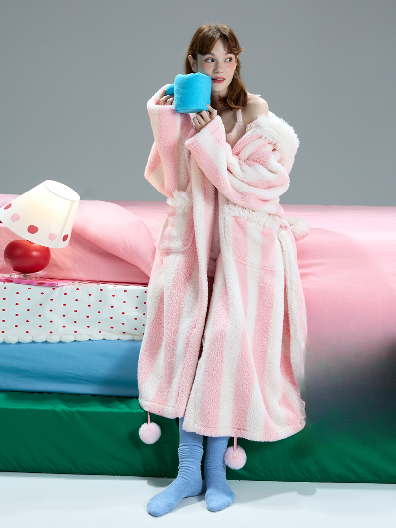 Bunny Cozy Stripe Robe